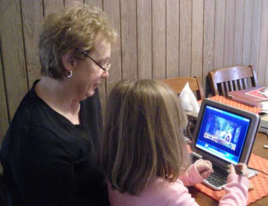 Karen and Rachel Adopting A Virtual Puppy