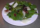 Composed Salad of Arugula, Pecorino Romano, Dried Cranberries, and Roasted Pecans