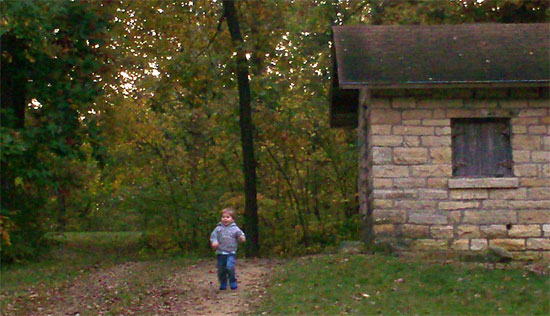 Ben at the pump house