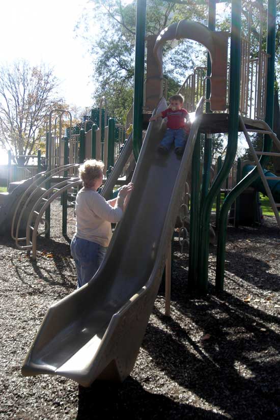 Ben on the slide