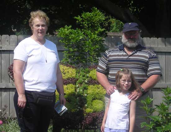 Karen Butch, and Rachel by the Butterfly Topiary.jpg