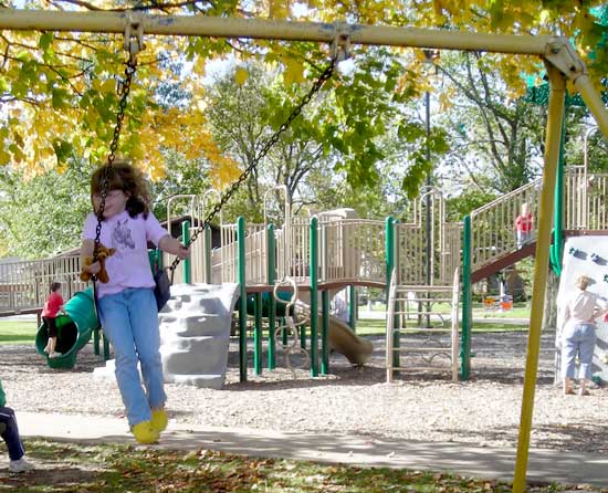 Rachel swinging