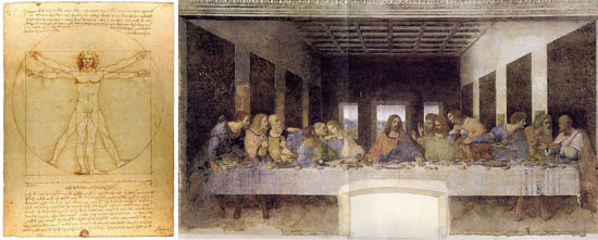 Vetruvian Man and the Last Supper