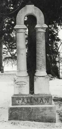 Benjamin B. Tallman's gravestone, c. 1985